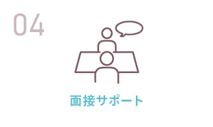 登録の流れ 04 面接サポート